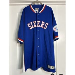 Philadelphia 76ERS Hardwood Classics Sewn XXL‎ Warm-Up Jersey NBA Jacket